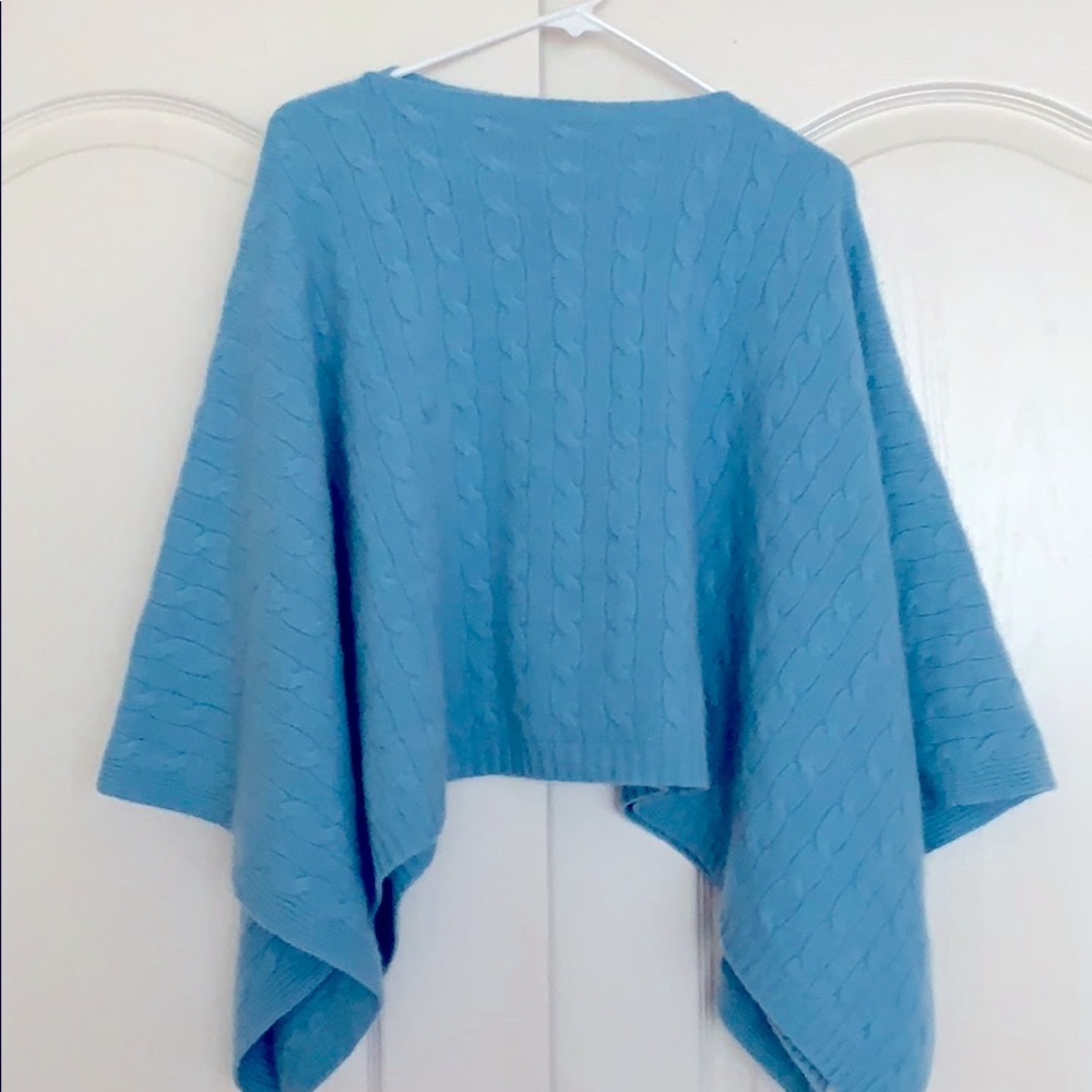 Ralph Lauren Cable Knit cashmere Pancho